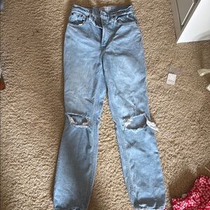 90s Straight ultra high rise jeans
